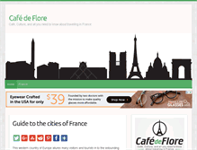 Tablet Screenshot of cafe-de-flore.com